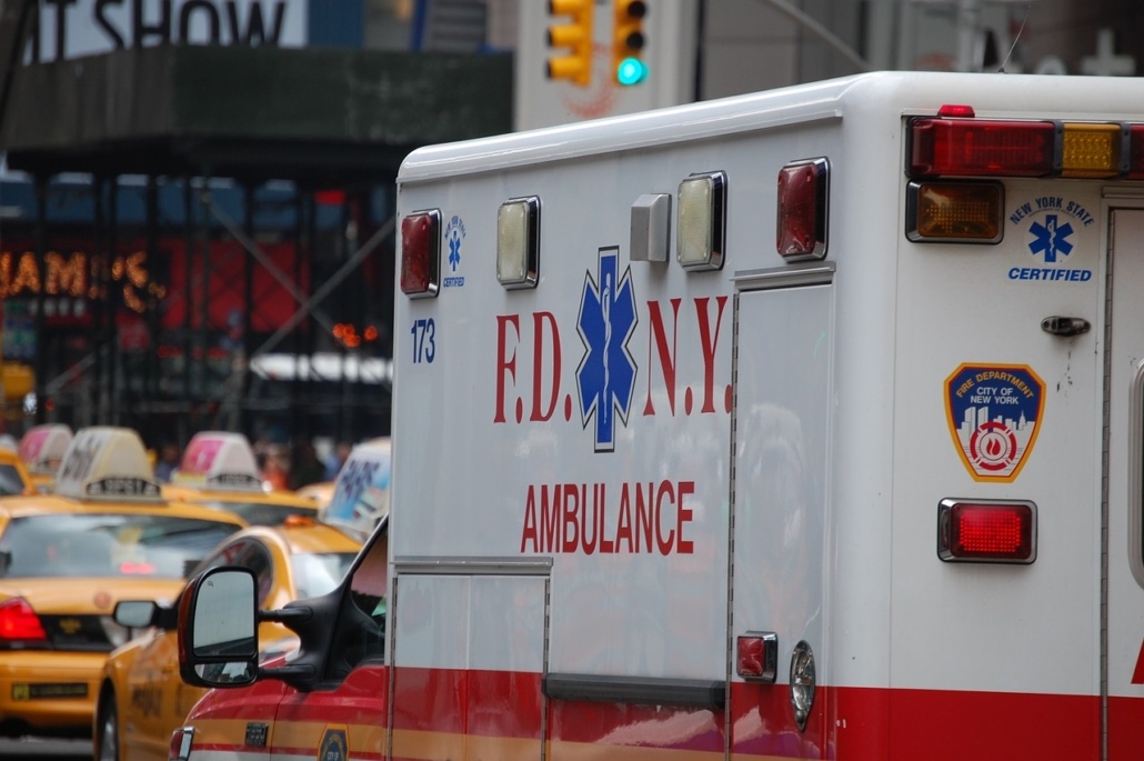 conduite d'une ambulance avec patient à bord