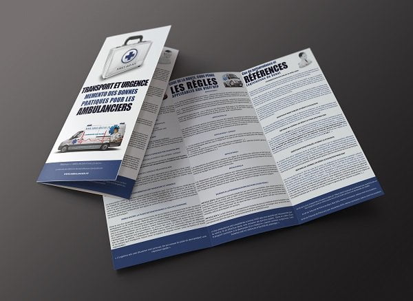 Transport et Urgence : mémento pour les ambulanciers 1 Transport et Urgence : mémento pour les ambulanciers trifold