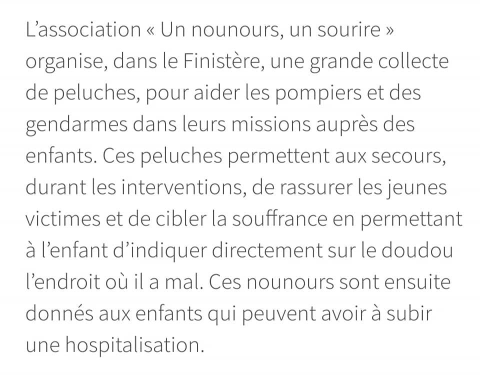 Un Nounours Un Sourire 3 Un Nounours Un Sourire 80835824 136159121170490 2218035465158656000 n L'ambulancier, le site de référence Un Nounours Un Sourire