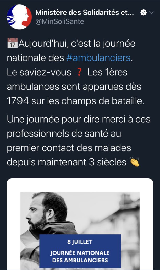 tweet 2 L'ambulancier, le site de référence Journée nationale des ambulanciers le récap'