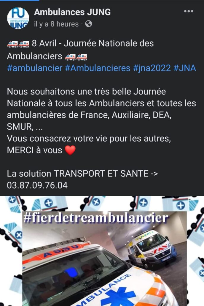 277855110 461694705745674 4684943264452517277 n L'ambulancier, le site de référence Journée Nationale des Ambulanciers 2022 : le récap'