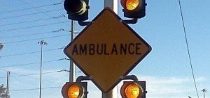 panneau ambulancier